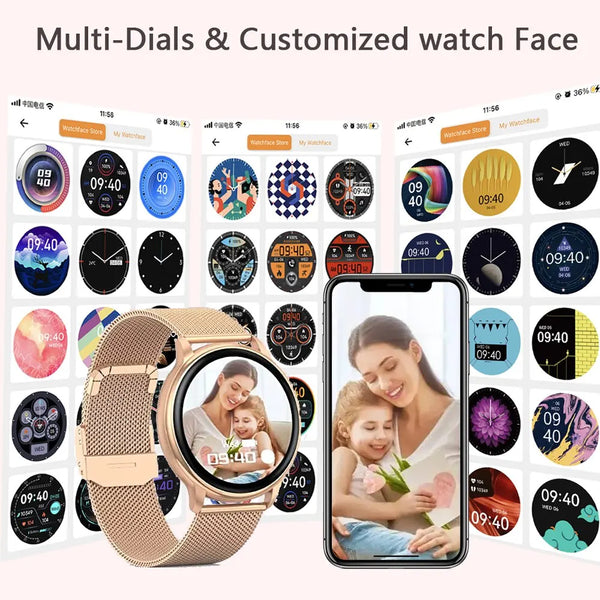 New Luxury Sport Fitness Tracker Smart Watch With Multiple Dials For Women