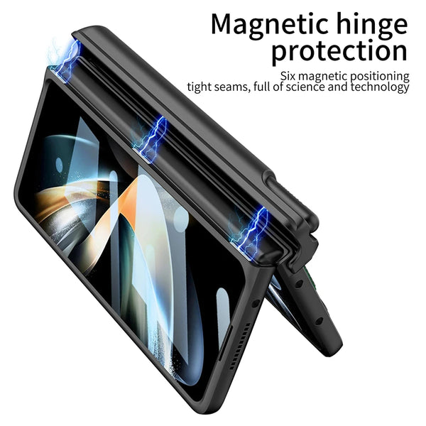 New Super Compact Protective Case With Pen Slot For Samsung Galaxy Z Fold 5 4 Series