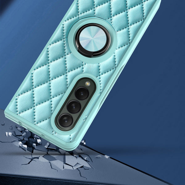 New Soft Silicone Protective Armor Case With Ring Holder Kickstand For Samsung Galaxy Flip 4 3 Series