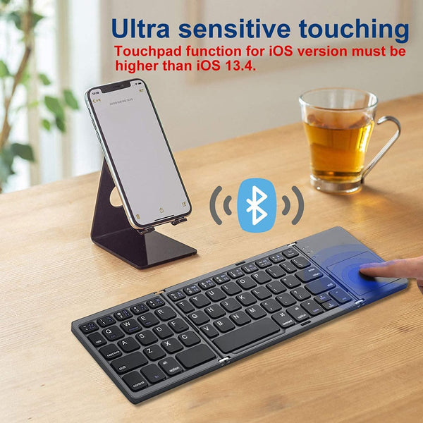 New Super Portable Foldable Mini Keyboard With Touchpad For PC Mac Android IOS Tablets