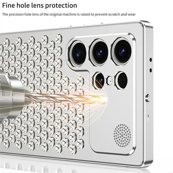 New Super Lightweight Hollow Metallic Heat-Dissipation Case For Samsung Galaxy S25 S24 S23 Ultra Series