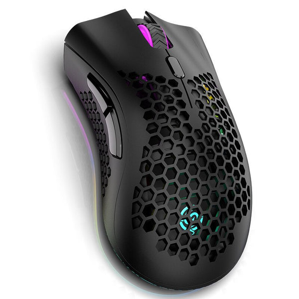 New 2.4G Honeycomb Style Rechargeable Wireless Gaming Mouse WIth Backlight For PC IOS Tablets