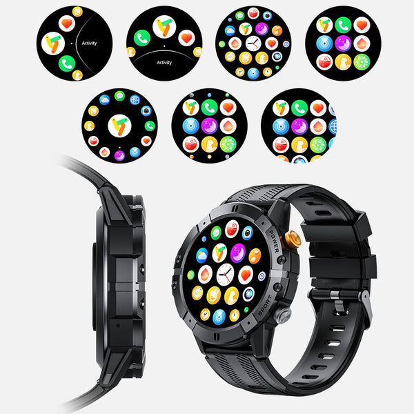 New IP68 Waterproof Outdoor Rugged Fitness Tracker Smart Watch For Android IOS
