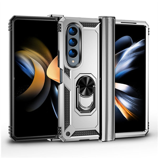 New Magnetic Armor Ring Holder Kickstand Case For Samsung Galaxy Z Fold 5 4 Series