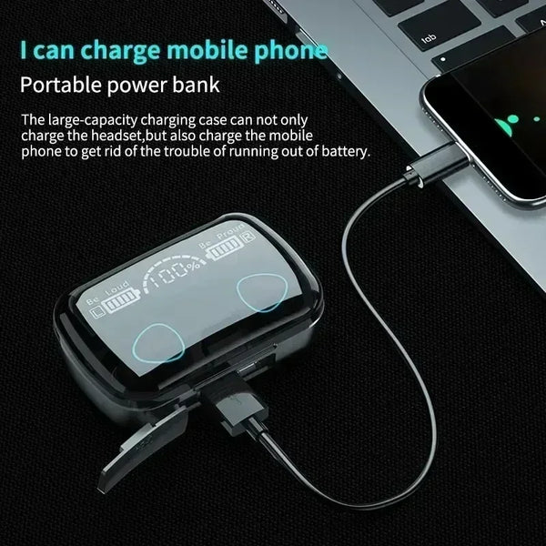 New Wireless Bluetooth Earbuds Sports Headphones With Charge Box For iOS Android