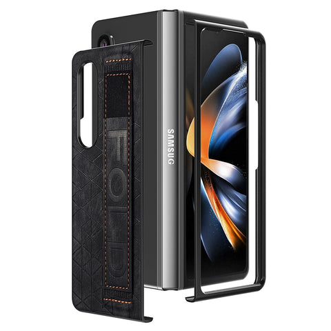 New Protective Leather Armor Case With Stylus Holder For Samsung Galaxy Z Fold 4 5 Series