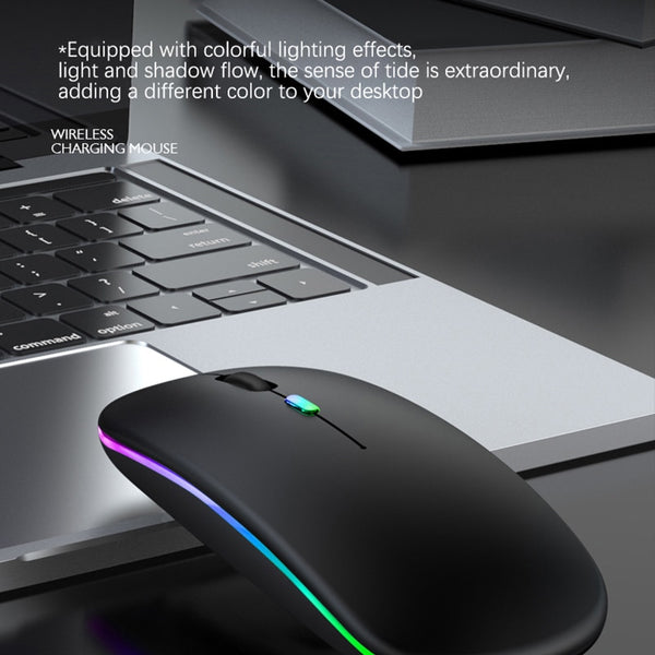 New Ultra Slim 2.4GHz Rechargeable LED USB Bluetooth Wireless Gaming Mouse For PC Mac & Tablets