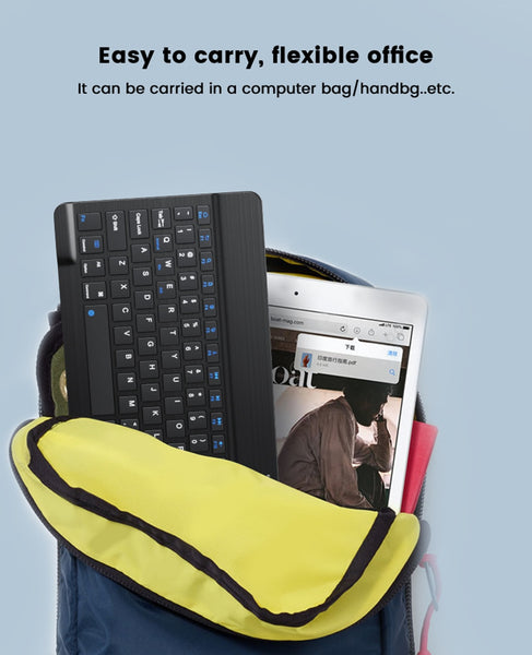 New Super Portable Wireless Bluetooth Rechargeable Keyboard For PC Androids IOS