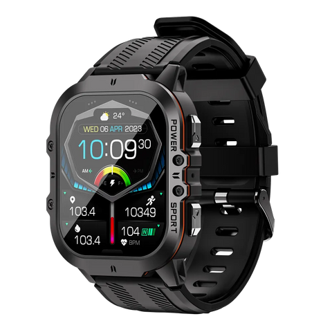 New Multisport Rugged Outdoor Waterproof Smart Watch Fitness Tracker With Bluetooth Calling
