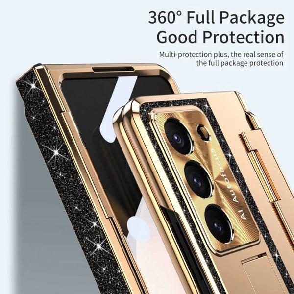 New Sparkle Magnetic Protective Case Cover For Samsung Galaxy Z Fold 5 4 Series