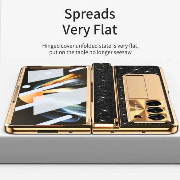 New Sparkle Magnetic Protective Case Cover For Samsung Galaxy Z Fold 5 4 Series