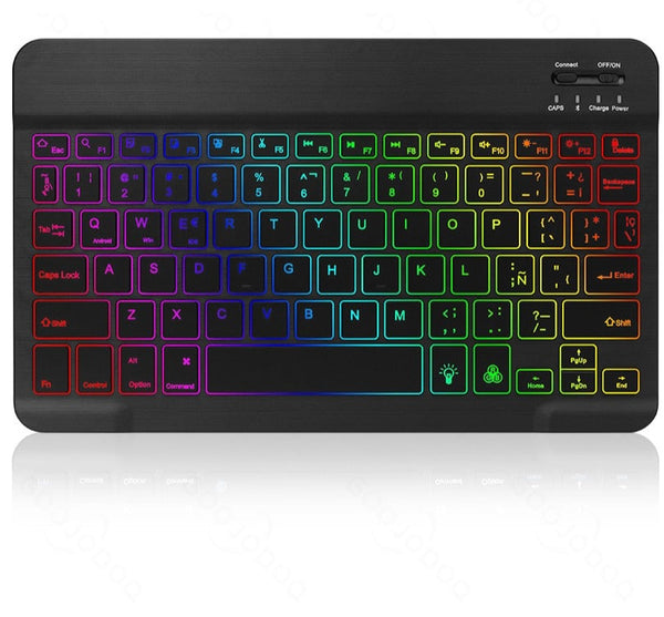New Super Compact Multipurpose Backlit Wireless Portable Keyboard For PC IOS Android