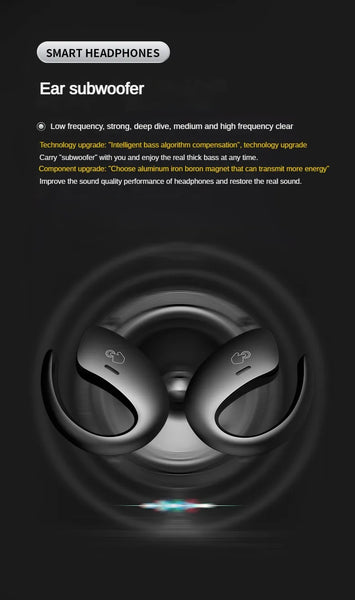 New IPX5 Waterproof True Wireless Earbuds Headphones With Microphone HD Call Music