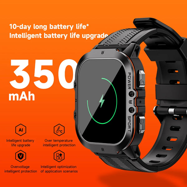 New Multisport Rugged Outdoor Waterproof Smart Watch Fitness Tracker With Bluetooth Calling