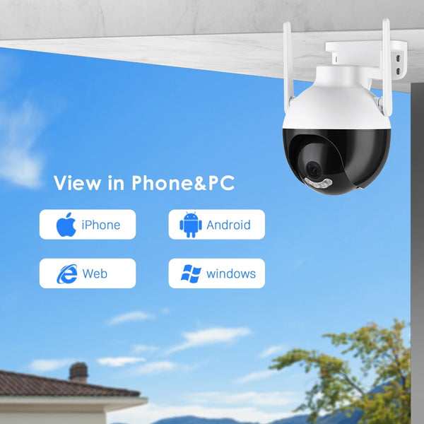 New 8MP Outdoor Surveillance Night Vision Security Camera With AI Human Detection