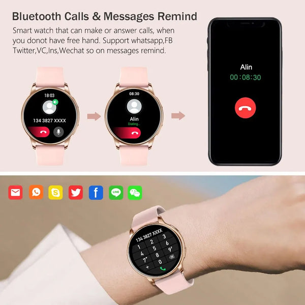 New Luxury Sport Fitness Tracker Smart Watch With Multiple Dials For Women