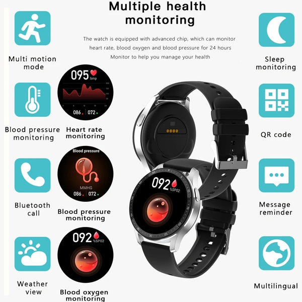 New 2-in-1 Multisport Fitness Tracker Smart Watch With Wireless Bluetooth Earbuds Headphones