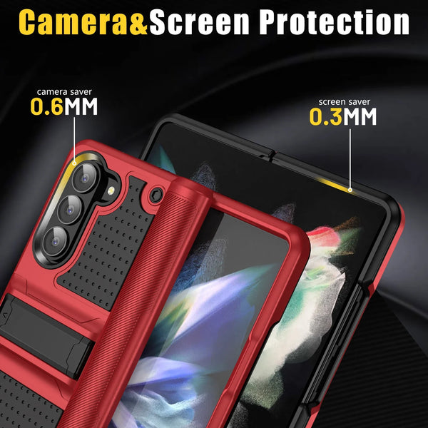 New Super Compact Protective Cover Case With Kickstand Hinge Cover Case For Samsung Galaxy Z Fold 6 5 Series