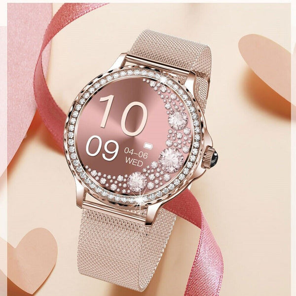 New Women's Smart Watch 1.3'' Large HD Screen IP68 Waterproof Heart Rate Monitor Sport Smartwatch