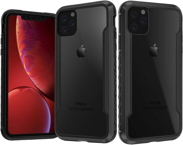 New Defender Anodized Aluminum TPU Clear PC Military Grade Metallic Protective Case For iPhone 11 Pro Max