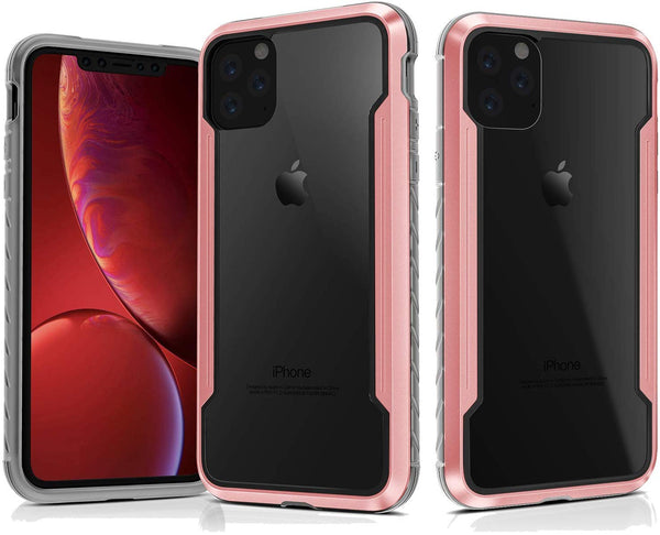 New Defender Anodized Aluminum TPU Clear PC Military Grade Metallic Protective Case For iPhone 11 Pro Max