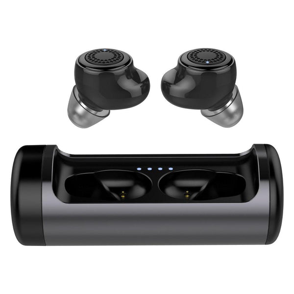 New Dual Dynamic Luxury Mini Wireless Bluetooth Sports Earphone In-Ear Earbuds with Charging Box & Active Noise Cancelling