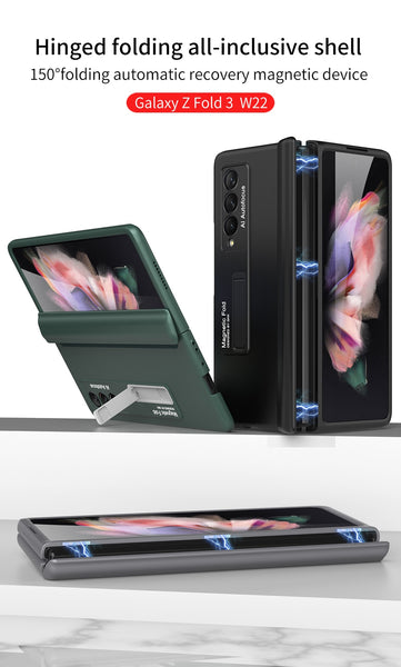 New Magnetic Ultra Thin Protective Case With Kickstand For Samsung Galaxy Fold & Flip 3 Series