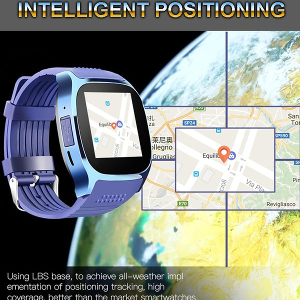 New 1.58 Inch Compact Fitness Tracker Smart Watch With LCD Touch Screen For Android IOS