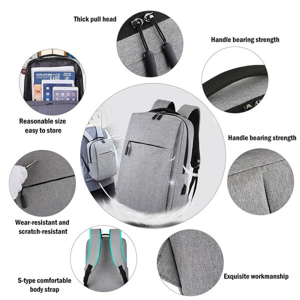 New Smart Multifunctional 15.6 Inch Laptop Bag Travel Backpack With USB Port