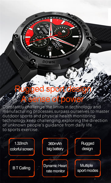 New Super Long Standby Bluetooth Sport Waterproof Fitness Tracker Smartwatch For Android iOS