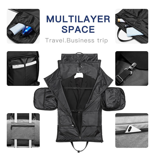 New Large Capacity Water Repellent Multifunctional Travel Bag Handbag With Shoe Pocket Suit Storage