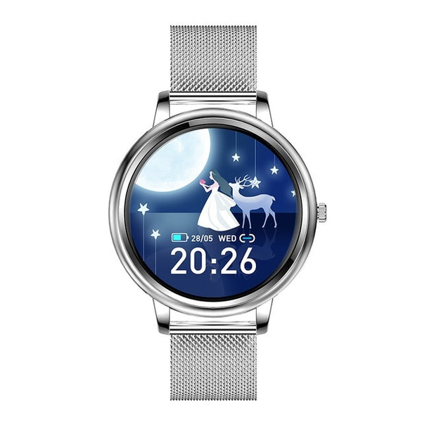 New Inteligent Full Touch Screen Women's Fitness Tracker Sport Smart Watch For Android IOS