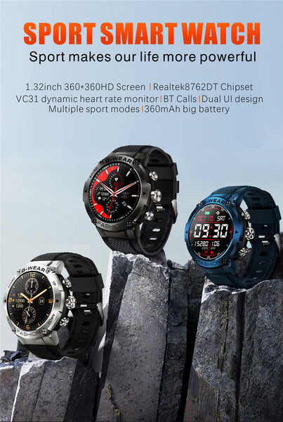 New Super Long Standby Bluetooth Sport Waterproof Fitness Tracker Smartwatch For Android iOS