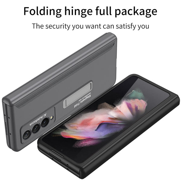 New Magnetic Ultra Thin Protective Case With Kickstand For Samsung Galaxy Fold & Flip 3 Series