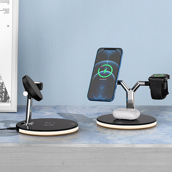 New Super Compact 3-in-1 Magnetic Wireless Fast Charger For iPhones Airpods Apple Watch
