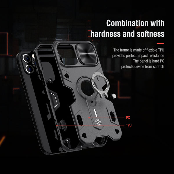 New Protective Armor Bumper Case With Finger Ring Holder Camera Lense Protection For iPhone 15 13 12 Series