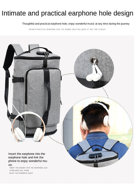 New Large Capacity Compact Gym Bag Antitheft Travel Laptop Backpack With USB Port