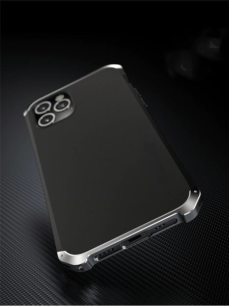 New Luxury Design Shockproof Aluminum Metal + PC Slim Bumper Cover Case iPhone 16 15 14 Pro Max Series