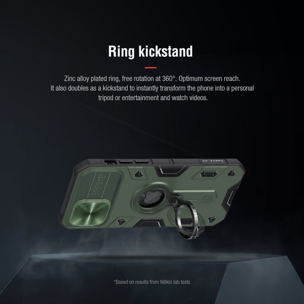New Protective Armor Bumper Case With Finger Ring Holder Camera Lense Protection For iPhone 15 13 12 Series