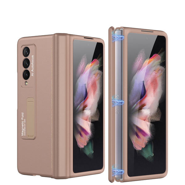 New Magnetic Ultra Thin Protective Case With Kickstand For Samsung Galaxy Fold & Flip 3 Series