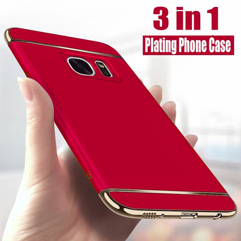 New Ultra Slim Protective Plate Armor Cover Case For Samsung Galaxy S6 S7 S8 S9 S10 S20 Plus Ultra Series