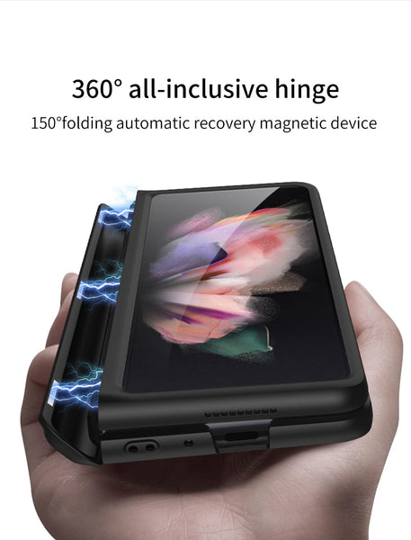 New Magnetic Ultra Thin Protective Case With Kickstand For Samsung Galaxy Fold & Flip 3 Series