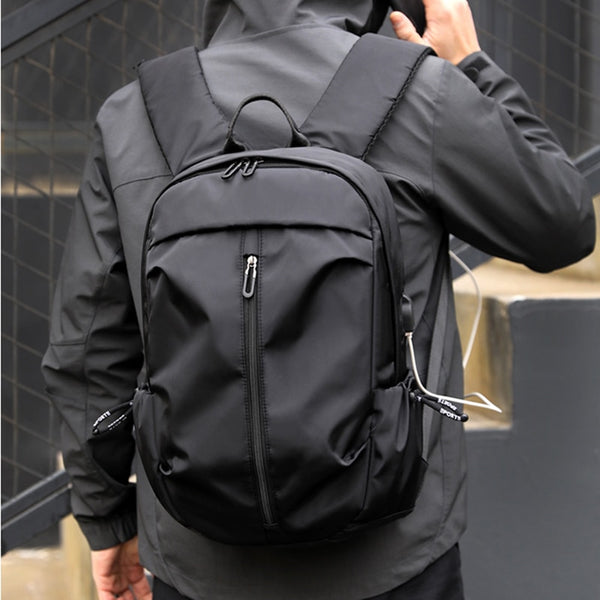 New Nylon Water-Resistant Travel Backpack Laptop Bag With USB Port