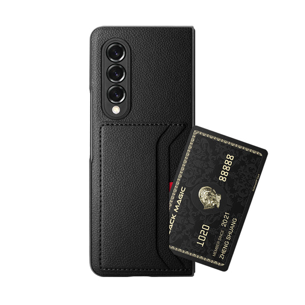New Leather Cover Credit Card Slot Pocket Case For Samsung Galaxy Z Fold 4 3 Series