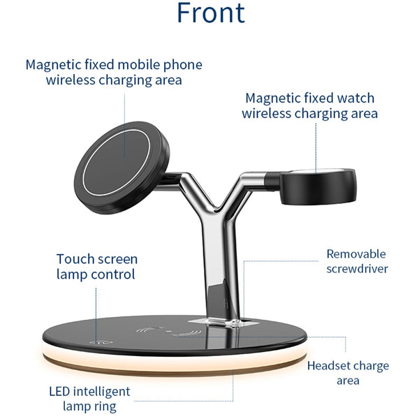 New Super Compact 3-in-1 Magnetic Wireless Fast Charger For iPhones Airpods Apple Watch
