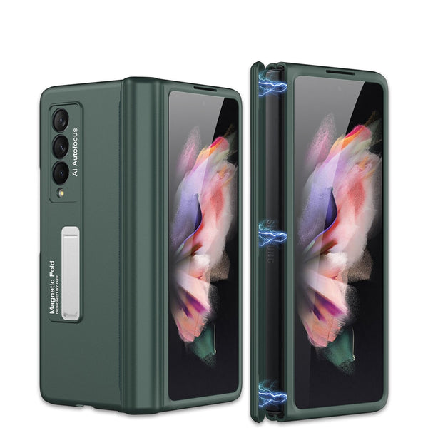 New Magnetic Ultra Thin Protective Case With Kickstand For Samsung Galaxy Fold & Flip 3 Series