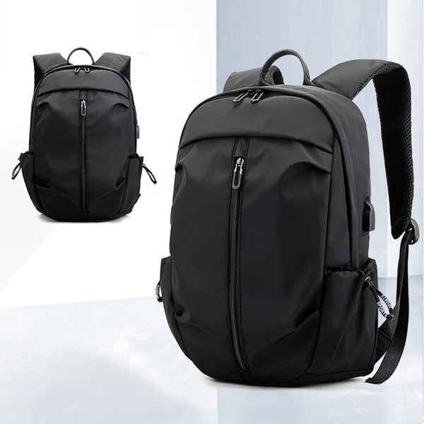 New Nylon Water-Resistant Travel Backpack Laptop Bag With USB Port