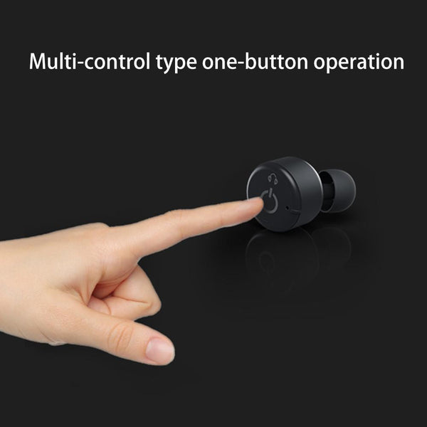New True Wireless Earbuds Twins Bluetooth 4.2 Earphone Stereo with Magnetic Charger Box Case for Mobile Phones.