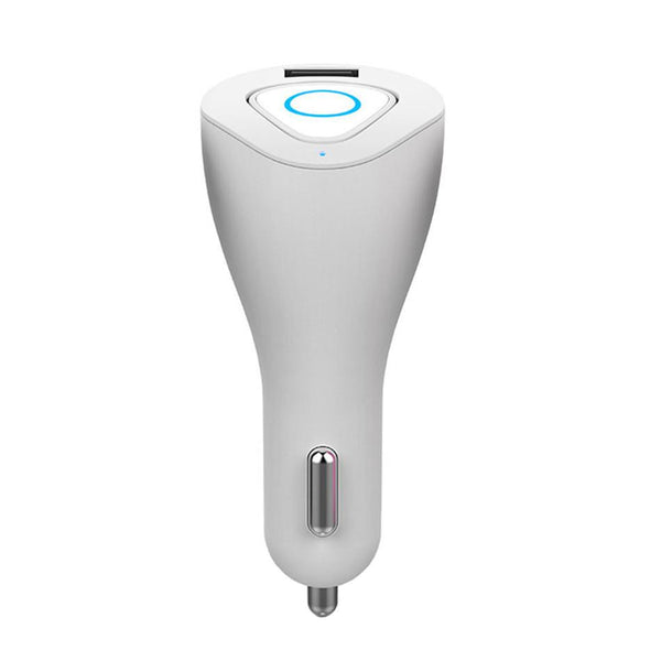 New Wireless Bluetooth Handsfree HD Voice One-Piece Earbud Headset with USB Car Charger.