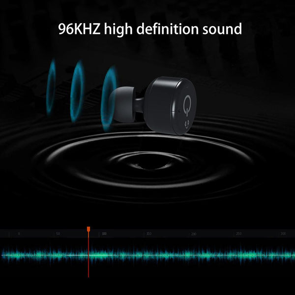 New True Wireless Earbuds Twins Bluetooth 4.2 Earphone Stereo with Magnetic Charger Box Case for Mobile Phones.